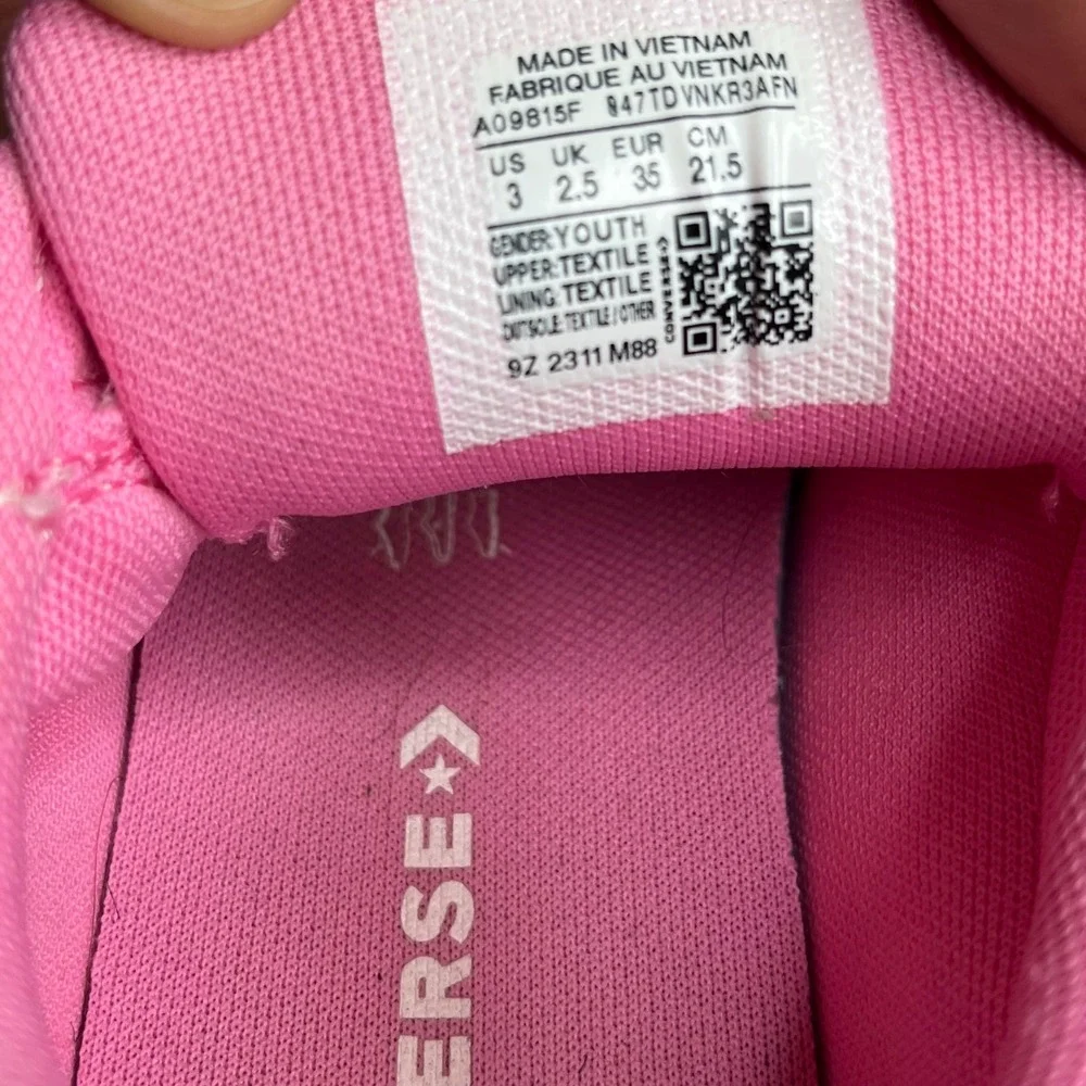 Converse Shoes CTAS Street Slip Youth 3 White Canvas Pink Floral A09815F Sneaker